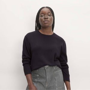 Everlane 100% Cashmere Black Crewneck Sweater Small